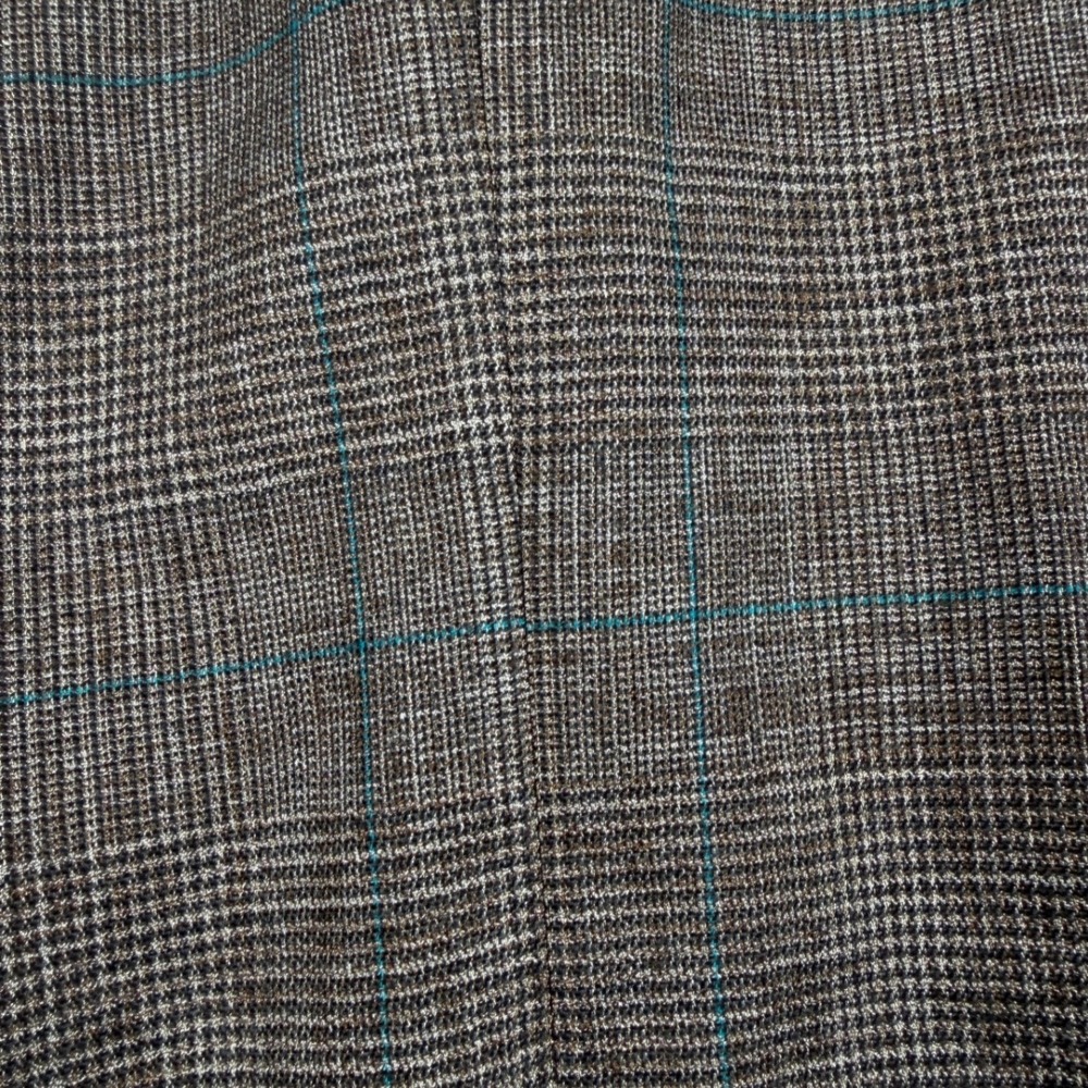 Escada Blazer Jacket Womens 36 (34) Brown Glen Plaid Wool Blend One Button - Picture 8 of 8